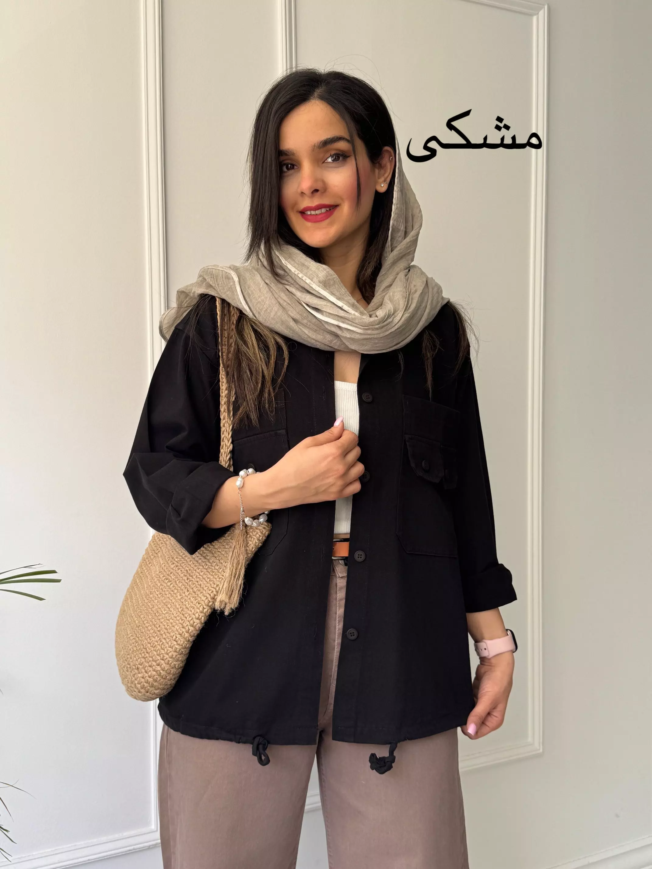 مانتو کتان آسمان